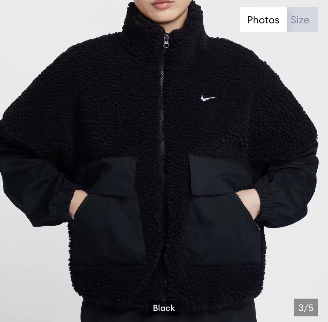 Nike Women's Essential Oversized Cozy Jacket (Category: Coats, Jackets and Outerwear) located in Quezon City. Submitted by ammp15 (Listing ID 1405178859, Image 2). Description: Size Large. Brandnew. .