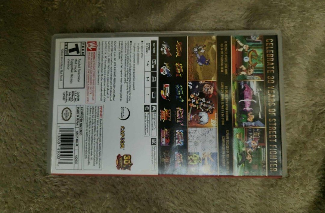 Nintendo street fighter (Category: Nintendo) located in Manila. Submitted by liaaa89 (Listing ID 1405295886, Image 2). Description: .