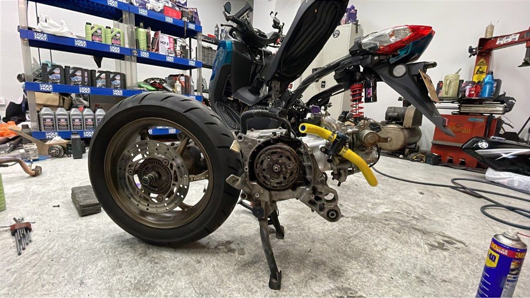 Nmax v2 upspec (Category: Motorcycle Accessories) located in Singapore. Submitted by speedattack (Listing ID 1405317021, Image 1). Description: Nmax v2 full overhaul… 63mm basic spec… 155cc to 183cc… Pm for more detail….