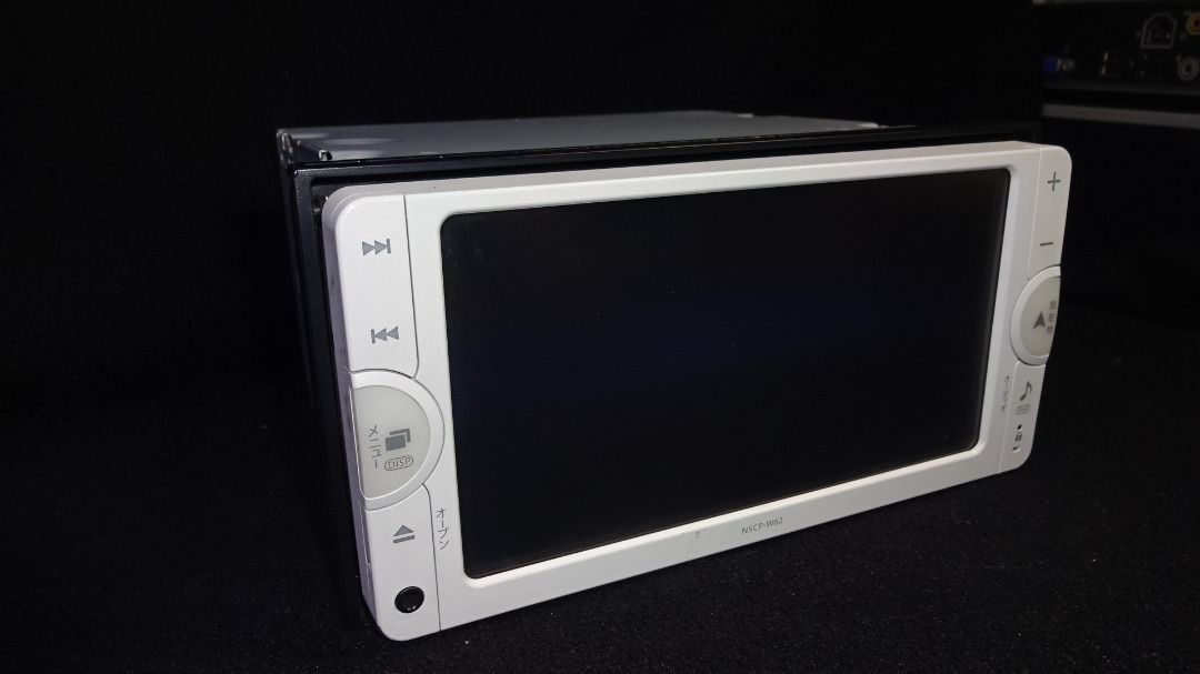 NSCP-W62 In-car navigation and audio head unit (Category: Other Audio Equipment) located in Paranaque City. Submitted by kutoi.ancheta (Listing ID 1405312686, Image 2). Description: In-car navigation and audio head unit (OEM-style double-DIN radio). TITLE: NSCP-W62. PRODUCTION YEAR: Unconfirmed. RELEASE DATE: Associated with the 2012 model year of Toyota vehicles in Japan. PUBLISHER: Pioneer Corporation. ARTWORK DESCRIPTION: Not applicable. Image