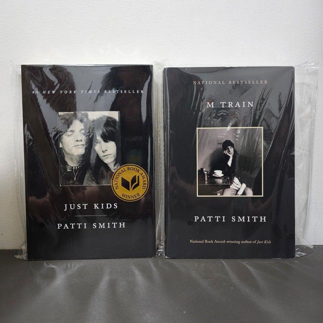 PATTI SMITH BOOKS - JUST KIDS & M TRAIN (Category: Storybooks) located in Las Pinas. Submitted by cyap_ (Listing ID 1405294345, Image 1). Description: PATTI SMITH BOOKS FROM AMAZON US BRAND NEW NEVER READ NO FLAWS SEALED WITH OPP PLASTIC SET ONLY.