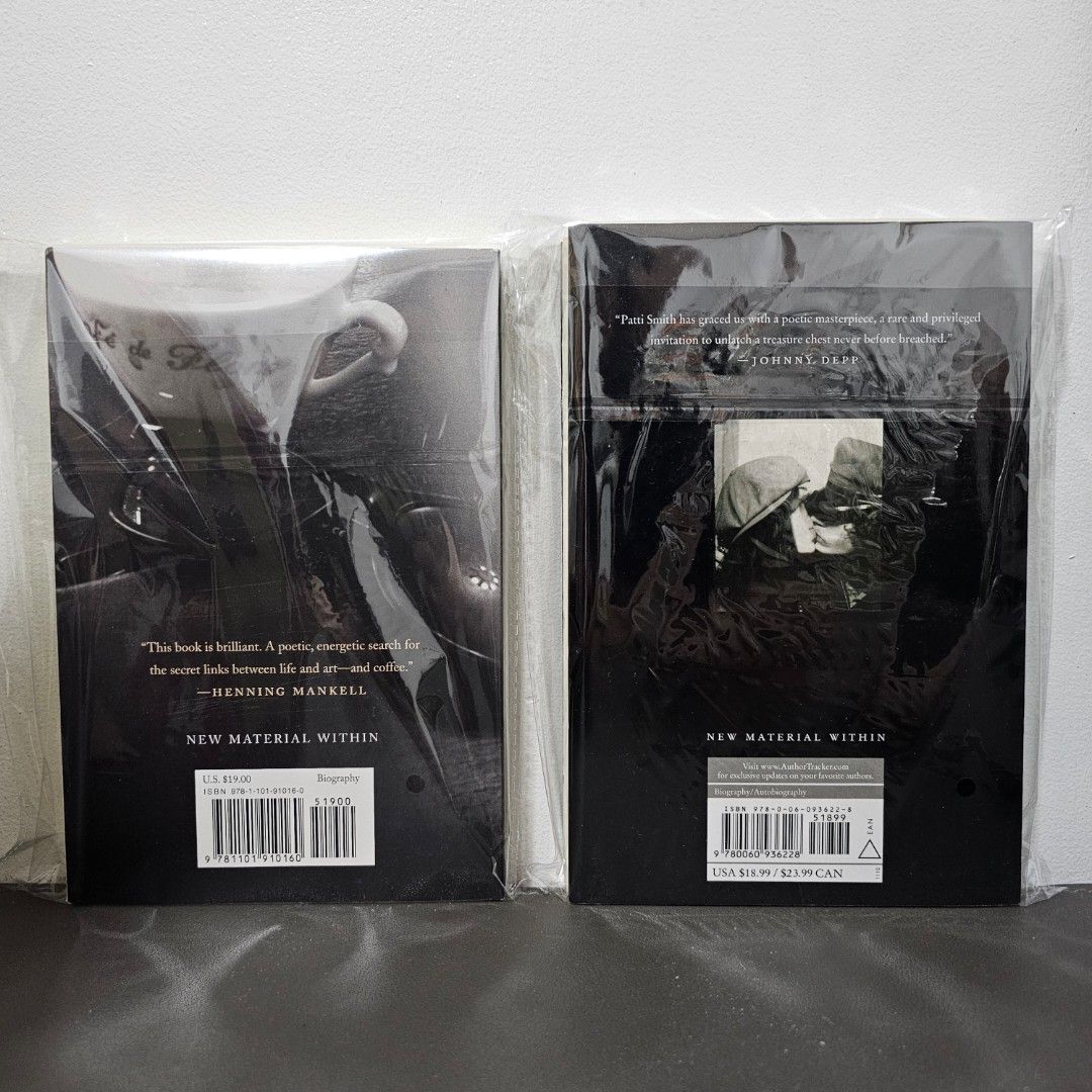 PATTI SMITH BOOKS - JUST KIDS & M TRAIN (Category: Storybooks) located in Las Pinas. Submitted by cyap_ (Listing ID 1405294345, Image 2). Description: PATTI SMITH BOOKS FROM AMAZON US BRAND NEW NEVER READ NO FLAWS SEALED WITH OPP PLASTIC SET ONLY.