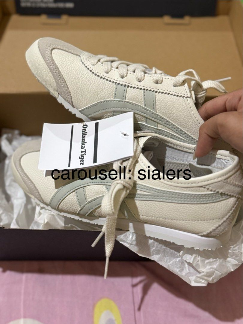 Onitsuka Tiger Mexico 66 Cream/Light Sage [FREE Uniqlo Puffy Bag] (Category: Sneakers) located in San Pablo. Submitted by sialers (Listing ID 1403369433, Image 3). Description: I'll include a free uniqlo puffy bag if you purchase this Onitsuka Tiger Mexico 66 Cream/Light Sage Model: Mexico 66 Cream/Light Sage Size: US Women 6, Eur 37 * Authentic bought in Japan last Oct * Never been worn * Has damage - you can have it restored * Negotiable ₱9k sa