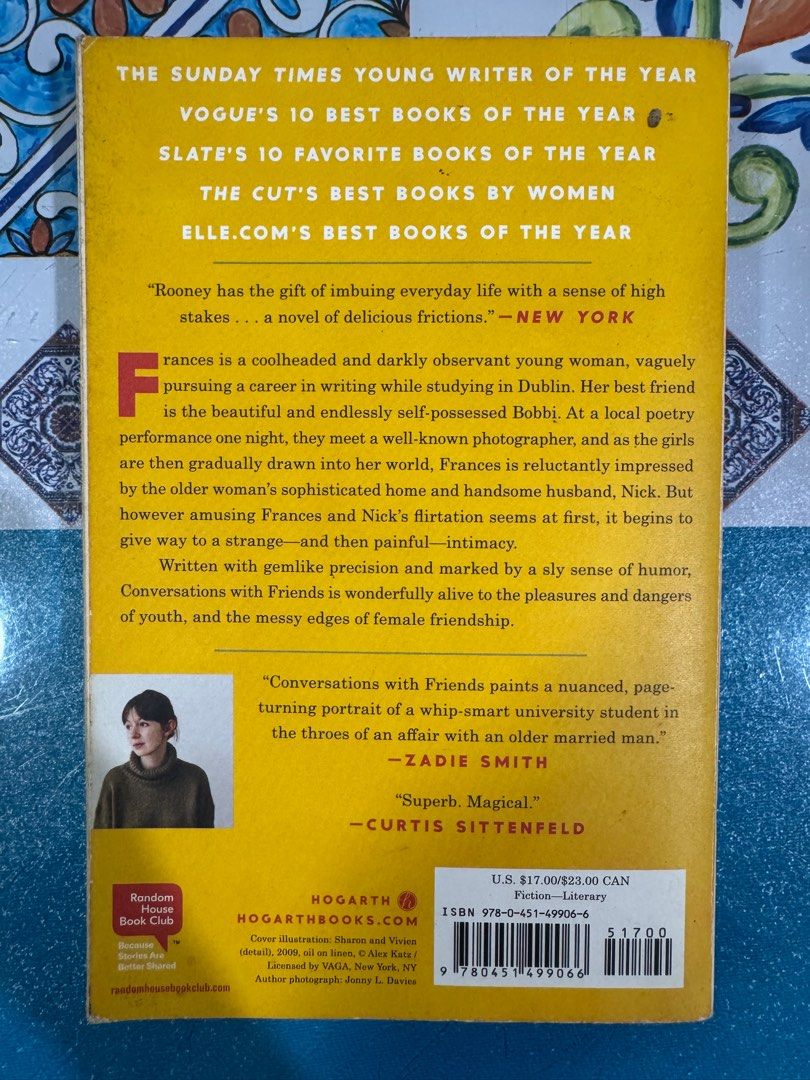 Sally Ronney Bundle - Conversations with Friends & Intermezzo (Category: Storybooks) located in Quezon City. Submitted by sj35452 (Listing ID 1405229172, Image 2). Description: 900 for both Conversations with Friends - has a big fold in the cover but not that noticeable Intermezzo - no flaws, brand new.