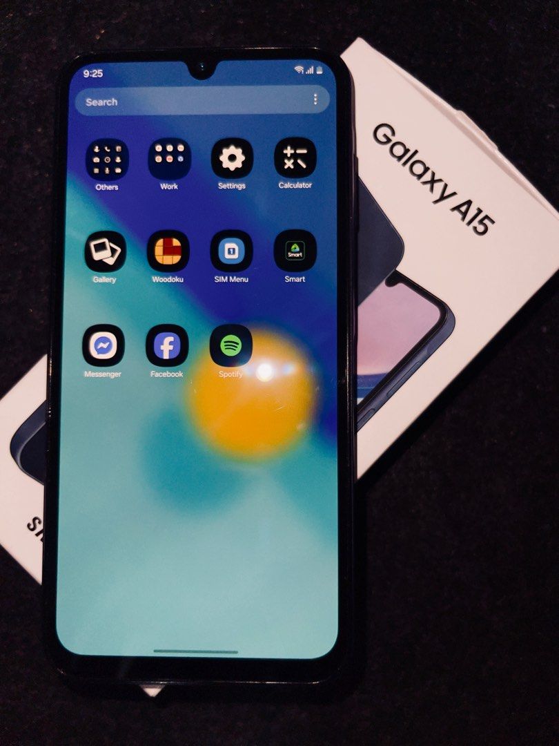 Samsung Galaxy A15 (Category: Samsung) located in Ozamiz City. Submitted by bleu.collar (Listing ID 1405294305, Image 3). Description: - free clear case - negotiable - no dents, no scratches - extra phone - blue black - w/ type c cable - 128gb storage - 100% battery health - can send video for better look at the phone.