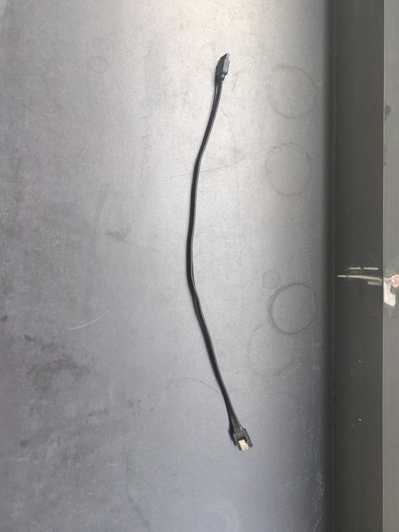 SATA 3.0 Cable (Category: Cables & Adaptors) located in Manila. Submitted by sound.solution (Listing ID 1405197081, Image 2). Description: - SATA 3.0 cable - Black color - Connects storage devices (HDDs/SSDs) to your motherboard - Flexible design 6gb/s.