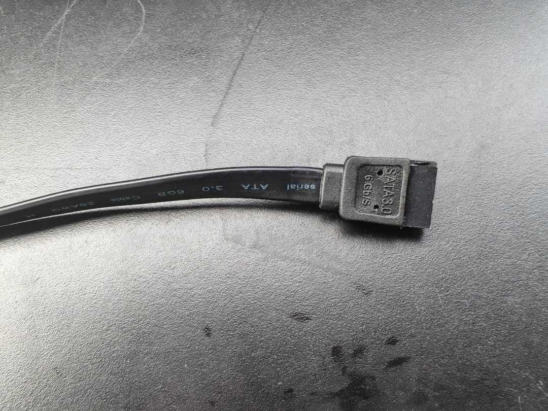 SATA 3.0 Cable (Category: Cables & Adaptors) located in Manila. Submitted by sound.solution (Listing ID 1405197081, Image 3). Description: - SATA 3.0 cable - Black color - Connects storage devices (HDDs/SSDs) to your motherboard - Flexible design 6gb/s.