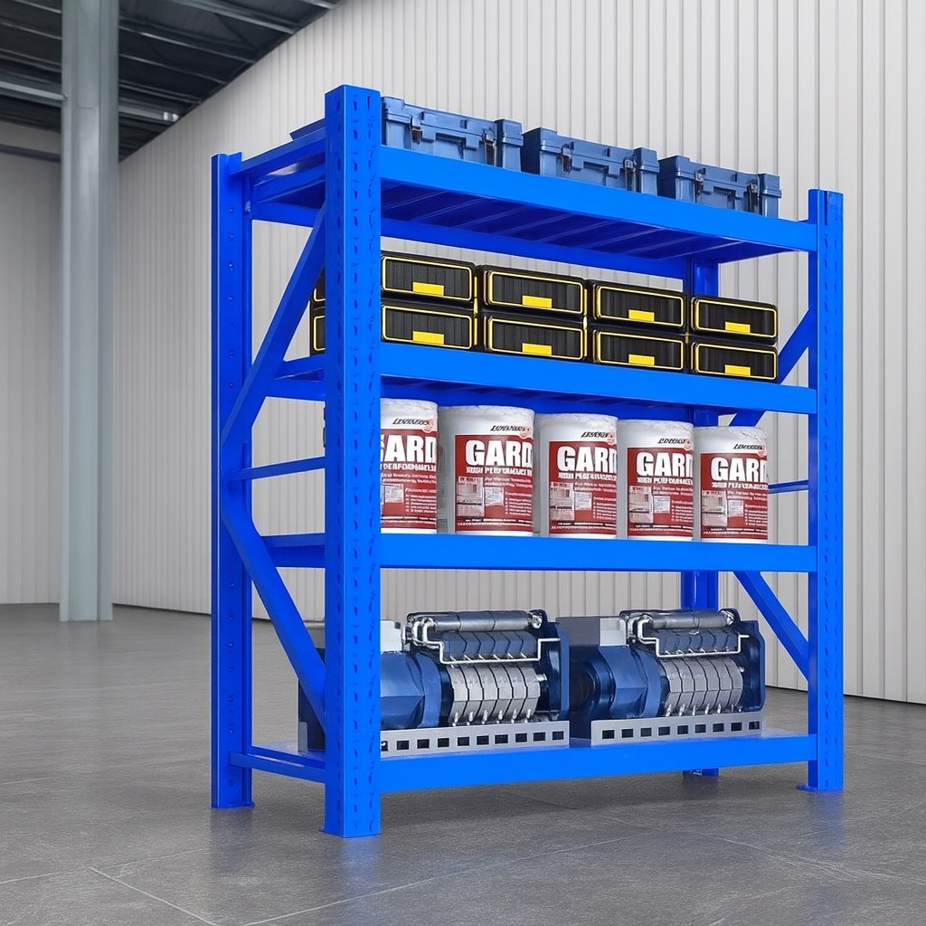 Workshop Storage Shelf | Heavy Duty Industrial Rack | Boltless Steel ...