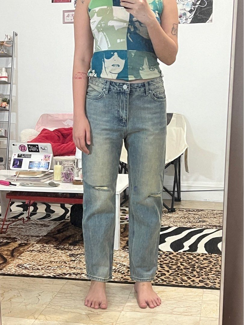 Acne Studios Pop Trash Jeans (Category: Jeans) located in Mandaluyong City. Submitted by bbcage (Listing ID 1405485200, Image 1). Description: - Acne Studios Pop Trash jeans - Size 38 - Straight leg fit - Distressed details.