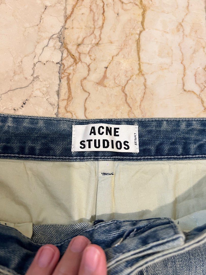 Acne Studios Pop Trash Jeans (Category: Jeans) located in Mandaluyong City. Submitted by bbcage (Listing ID 1405485200, Image 2). Description: - Acne Studios Pop Trash jeans - Size 38 - Straight leg fit - Distressed details.