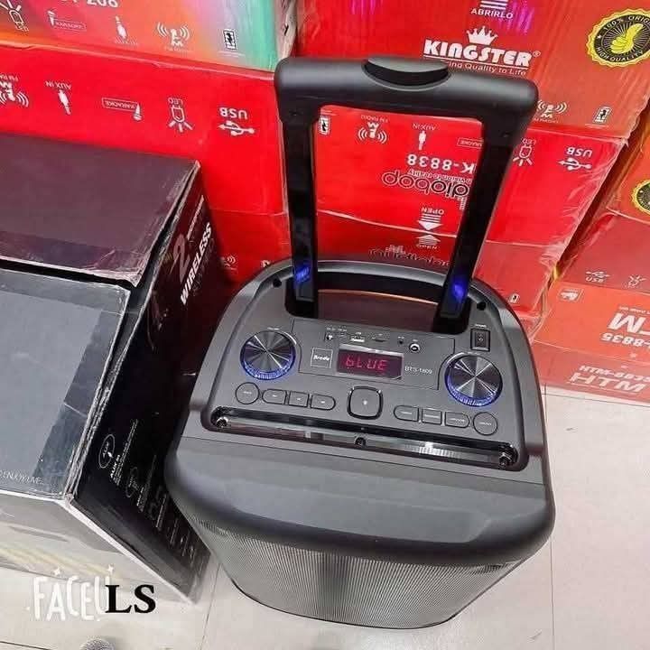 Brodu BTS-1809 Trolley Portable Bluetooth Speaker with 2pcs Microphone (Category: Soundbars, Speakers & Amplifiers) located in Manila. Submitted by onlineshoppersph (Listing ID 1405422804, Image 2). Description: Cash On Deliver - Metro Manila - Delivery Fee/Handling Fee shouldered by BUYERS - DF/HF depends on BUYERS Location LALAMOVE PICK UP - Cash on Deliver - Metro Manila & Nearby DELIVER THRU COURIER, CARGO & BUS - Provincial Buyers - Payment 