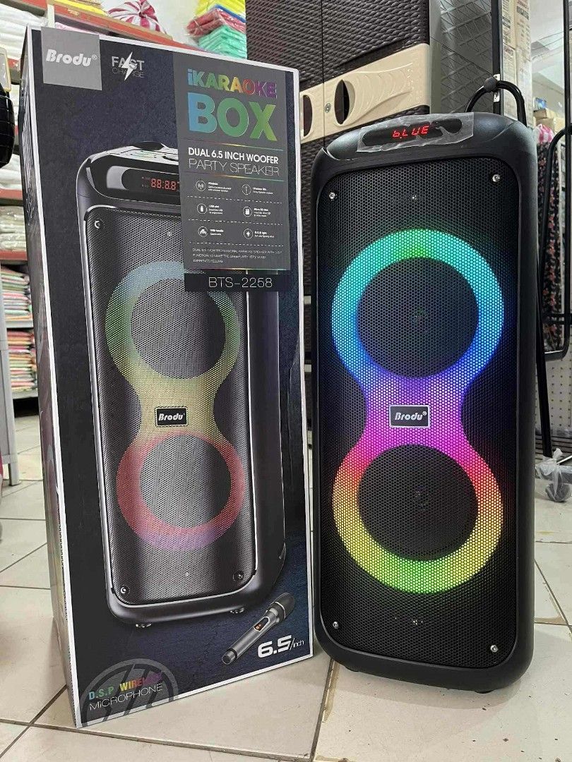 Brodu BTS-2258 Professional System Double 6.5 inches Bluetooth Speaker with Wireless Microphone (Category: Soundbars, Speakers & Amplifiers) located in Manila. Submitted by onlineshoppersph (Listing ID 1405436008, Image 1). Description: Cash On Deliver - Metro Manila - Delivery Fee/Handling Fee shouldered by BUYERS - DF/HF depends on BUYERS Location LALAMOVE PICK UP - Cash on Deliver - Metro Manila & Nearby DELIVER THRU COURIER, CARGO & BUS - Pro