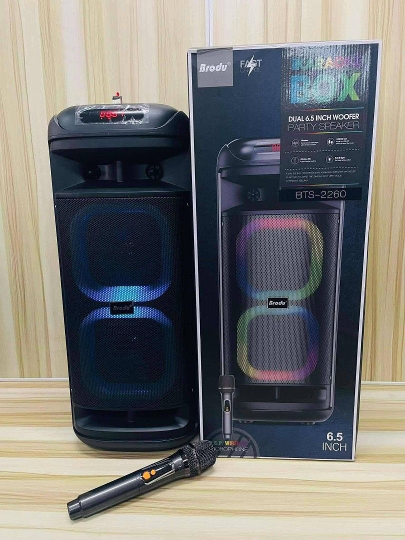 Brodu BTS-2260 Bluetooth Outdoor Boombox Portability Powerful Sound ...