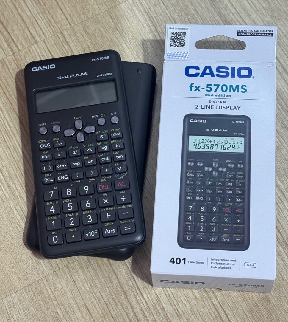 Casio fx-570MS 2nd Edition Scientific Calculator, Hobbies & Toys ...