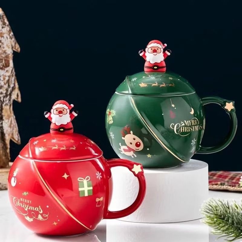 Christmas Ceramic Mug Set – Cute & Elegant 🎄☕ (Category: Coffee & Tea Tableware) located in Manila. Submitted by cristytah (Listing ID 1405513066, Image 1). Description: Christmas Ceramic Mug Set – Cute & Elegant 🎄☕ Package Includes: 1 mug, 1 lid, 1 spoon Size & Capacity: Mug 8.2×8.5cm, spoon 11cm, 400ml capacity – perfect for coffee, tea, or hot chocolate Festive Design: Adorable Christmas-themed style, perfect for gifting Perfect Gift: Cute a