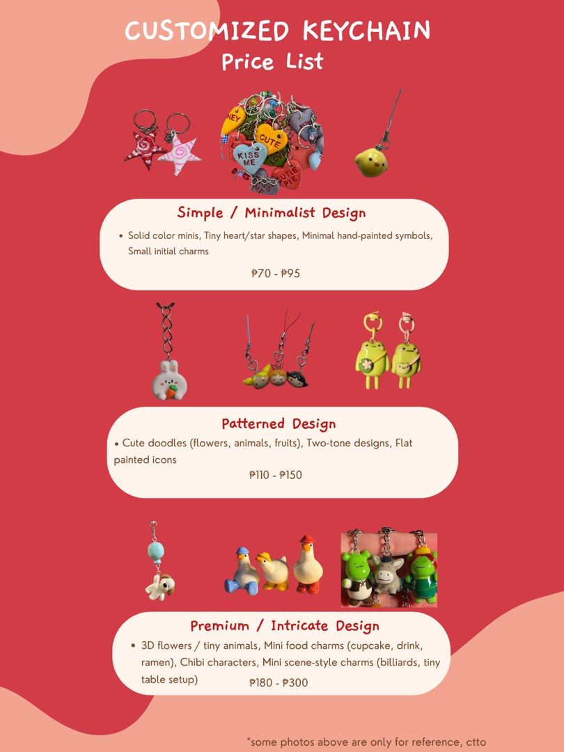 Customization Air dry clay items (Category: Handmade Craft) located in Cavite. Submitted by heyitsmork (Listing ID 1405514924, Image 3). Description: 🎨 Custom Handmade Items! 🎨 Looking for something unique and made just for you? 💖 I create custom ashtrays, lighter cases, keychains, and necklaces — all handmade with love and attention to detail! ✨ Check the images for sizes and prices. Some photos here are just for reference, ctto. Whether you 
