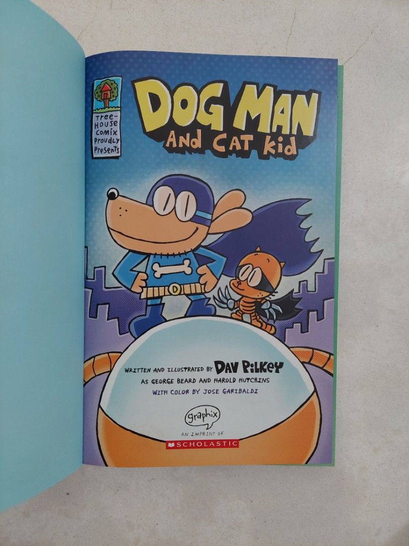 Dog Man and Cat Kid Book by Dav Pilkey, Hobbies & Toys, Books