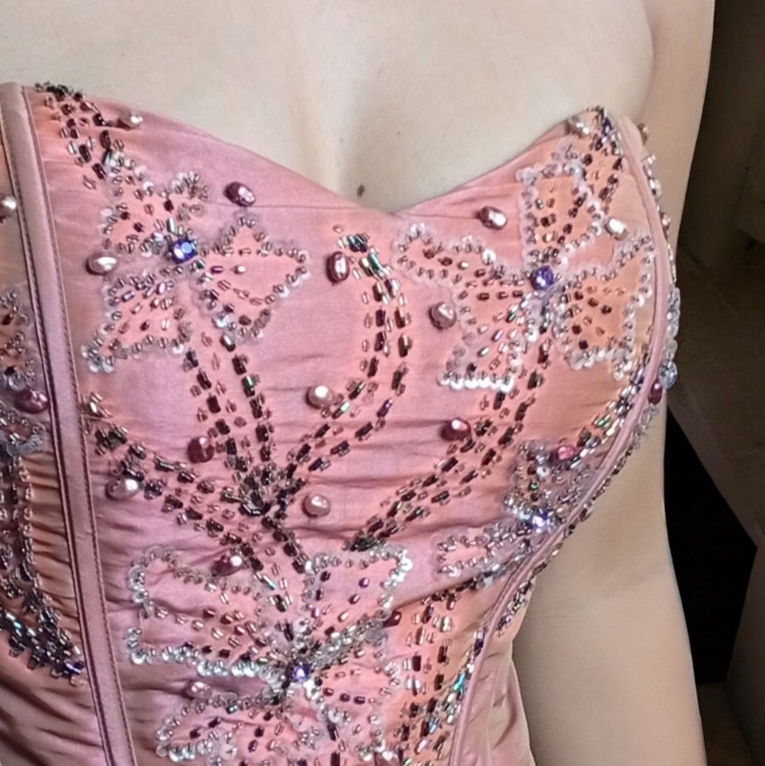 Embellished Corset Top | Peach (Category: Others Tops) located in Manila. Submitted by 0844a636fcbbe31a73e1ff4334c7e3 (Listing ID 1405411447, Image 2). Description: PRICE NEGOTIABLE—JUST CLICK "MAKE OFFER"! 🪻Peach corset top 🪻Intricate bead and sequin embellishments 🪻Strapless sweetheart neckline 🪻Back closure 🪻Perfect for special occasions 🍀Location: Pangasinan 🍀Payment first policy (check shop reviews for legitimacy check🩵) 🪻Pay via GC