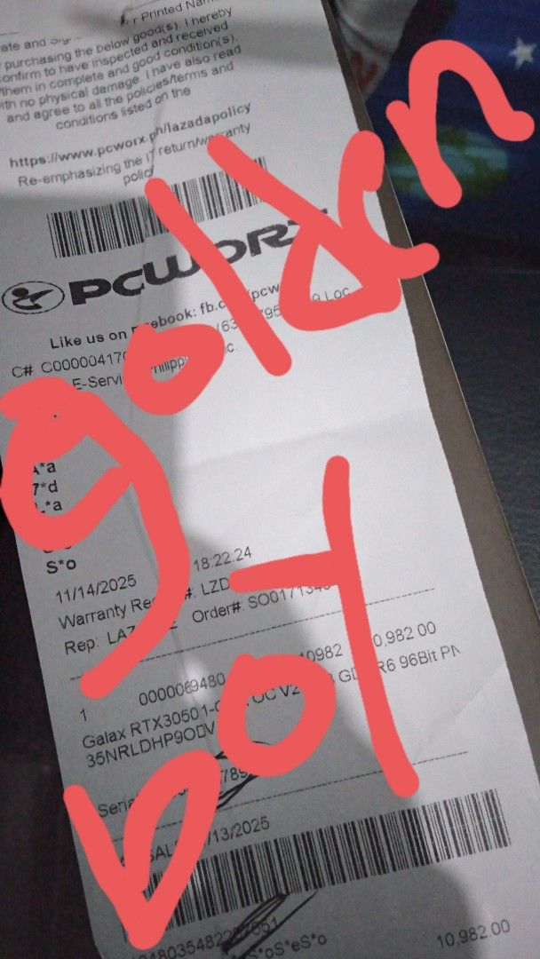 GALAX GeForce RTX 3050 6GB EX (Category: Computer Parts) located in San Pedro. Submitted by golden.boy (Listing ID 1405364610, Image 3). Description: - GALAX GeForce RTX 3050 6GB EX graphics card - New and sealed - Features: 1-Click OC, Ray Tracing, DLSS - Ports: HDMI, DisplayPort, DVI-D brand new with receipt from pcworx warranty till nov 2026 meetup sa malapit, pag shipping sagot mo fee san pedro laguna location.