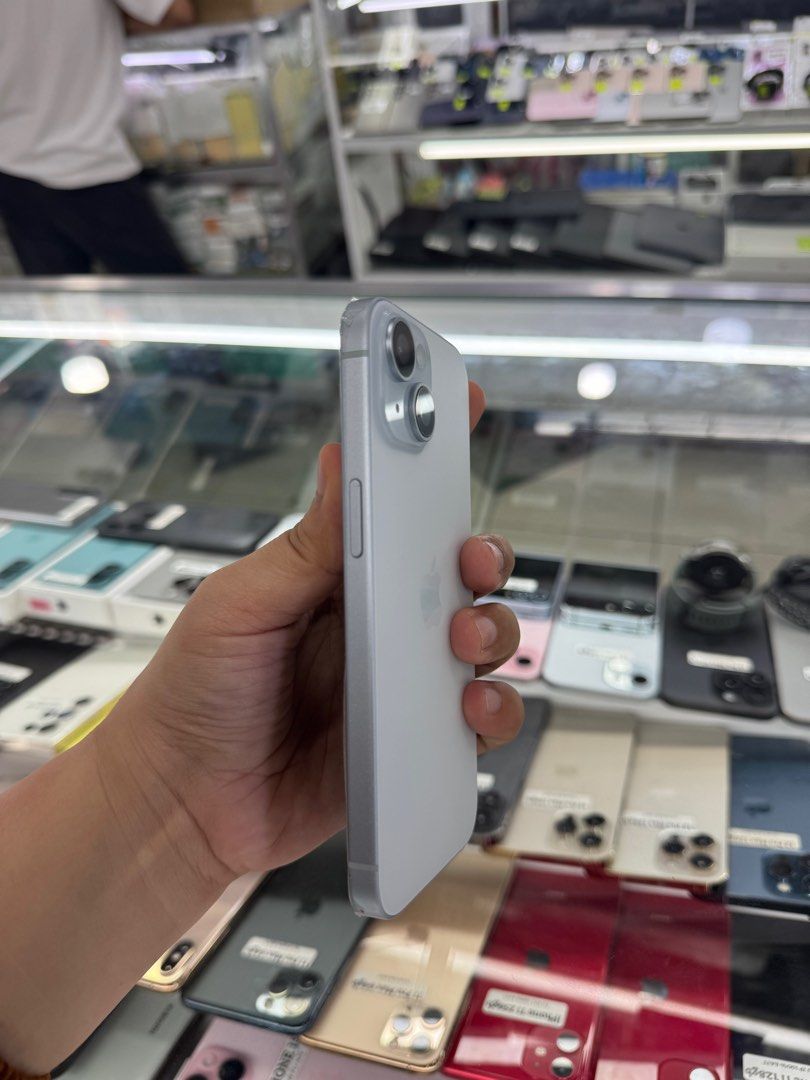 Iphone 15 256gb 97% batt FU NTC May dent only (Category: iPhone 15 Series) located in San Juan City. Submitted by javedsgadgetshop (Listing ID 1405423322, Image 3). Description: INSTALLMENT OPTIONS : SPAY LATER / GGIVES / CREDIT CARD! WE BUY AND SELL SO PWEDE MAGBINTA OR SWAP ! Quick Specs : 💵 Iphone 15 (May dent only!) •256gb •NTC Variant •97% batt health •Factory Unlock •95% Smoothness •No hidden issue | No Repaired •100% Authentic | Not Refur