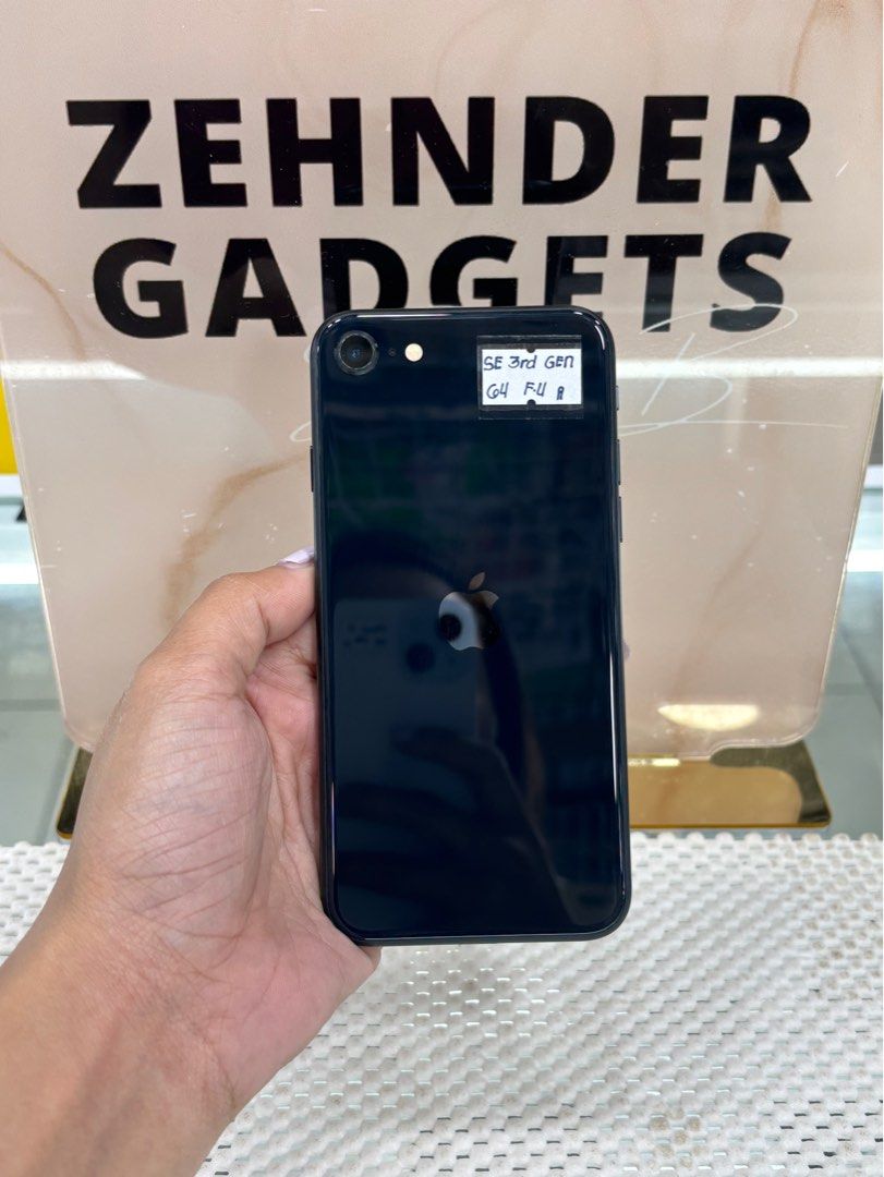 iPhone SE 3RD GEN 64GB OPENLINE (SLIGHTLY USED) (Category: iPhone SE Series) located in San Juan City. Submitted by desireebayal96 (Listing ID 1405395837, Image 1). Description: iPhone SE 3rd Gen * OPENLINE * ANY SIM * 64GB * 100% BATTERY HEALTH * 98% SMOOTH * NO ISSUE * NO HISTORY OF REPAIR * NOT REFURBISHED * WORKING FACE ID * WITH CORD OPEN FOR COD SAME DAY DELIVERY PLUS SHIPPING FEE MESSAGE ME DIRECTLY FOR MORE INFO Store located📍2nd floor V