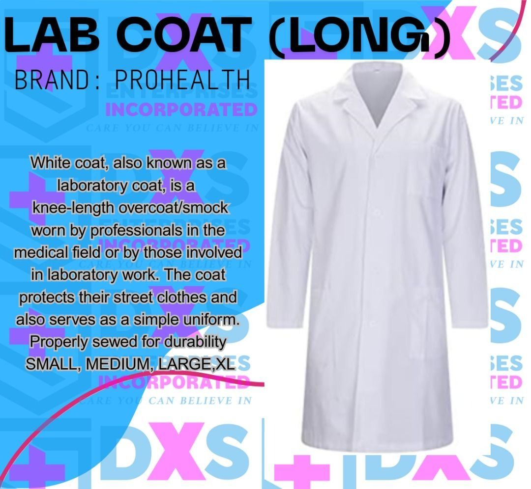 LAB COAT LONG SLEEVE (Category: Medical Supplies & Tools) located in Quezon City. Submitted by andrea_dxs (Listing ID 1405364680, Image 1). Description: .