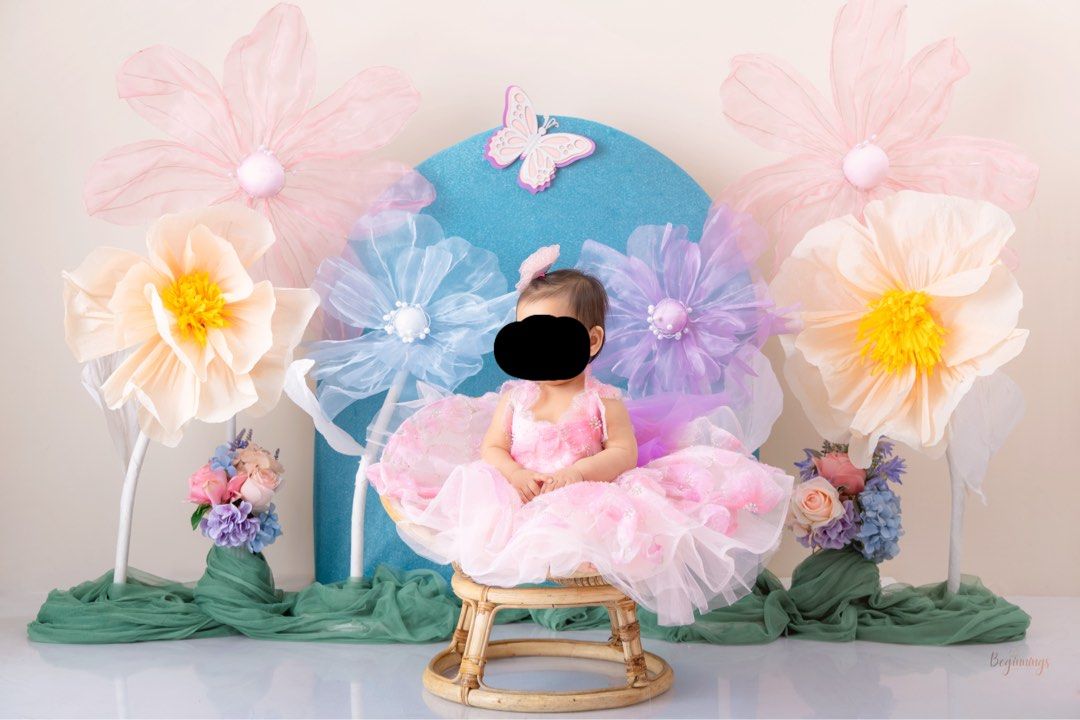 Pink Flower Dress from mamanbebeph (Category: Babies & Kids Fashion) located in Mandaluyong City. Submitted by iamjenfr (Listing ID 1405362629, Image 2). Description: Pink floral gown from mamanbebeph. Used this for my baby’s photoshoot & 1st bday celeb. Used this for a few hours lang so like new! So pretty and unique!! Original size is a bit bigger than my baby so pina adjust namin yung zipper, pero if ever pwede sya ibalik para pag lumaki si ba