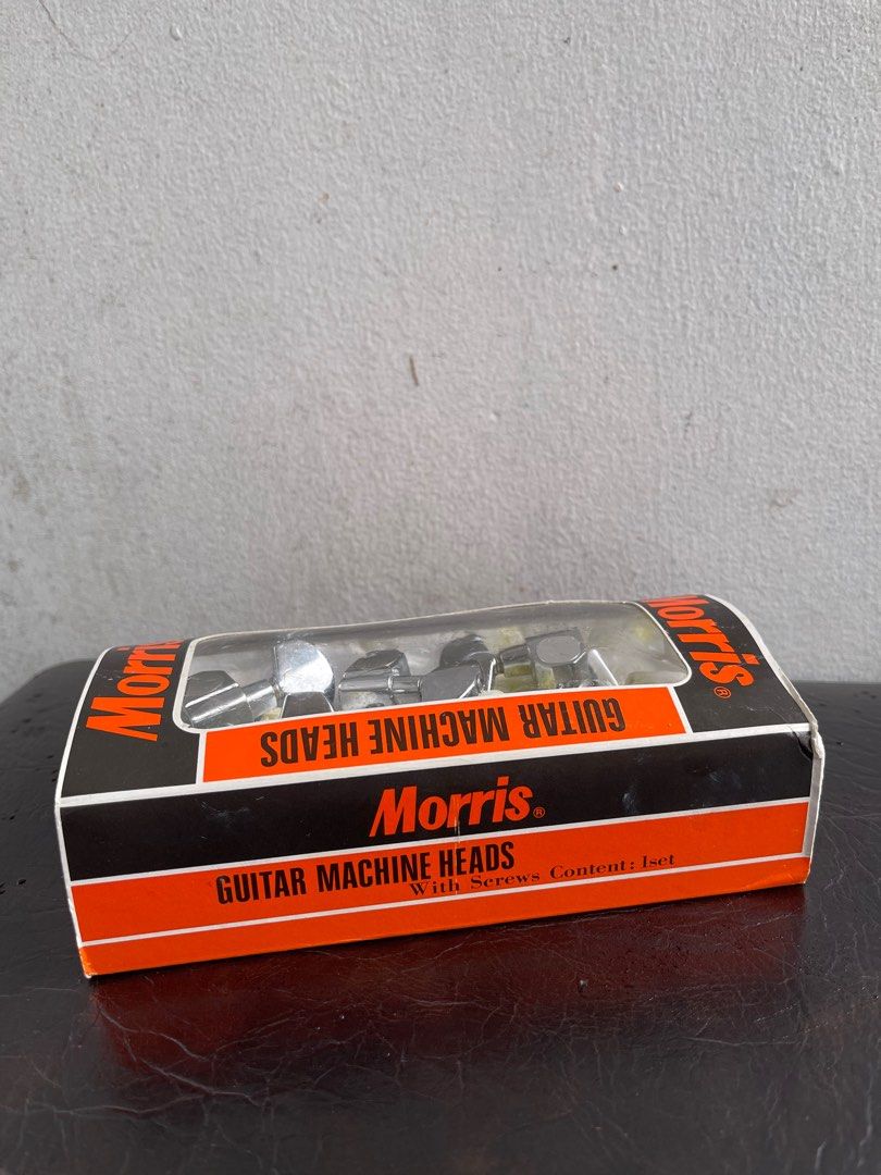 Rare Morris Guitar Machine Heads (Category: Musical Instruments) located in Manila. Submitted by thevintage90_sretro. (Listing ID 1405422236, Image 3). Description: Morris guitar machine heads (also known as tuning pegs or tuners) in their original packaging. These are geared mechanisms used for tuning stringed instruments by adjusting string tension. .