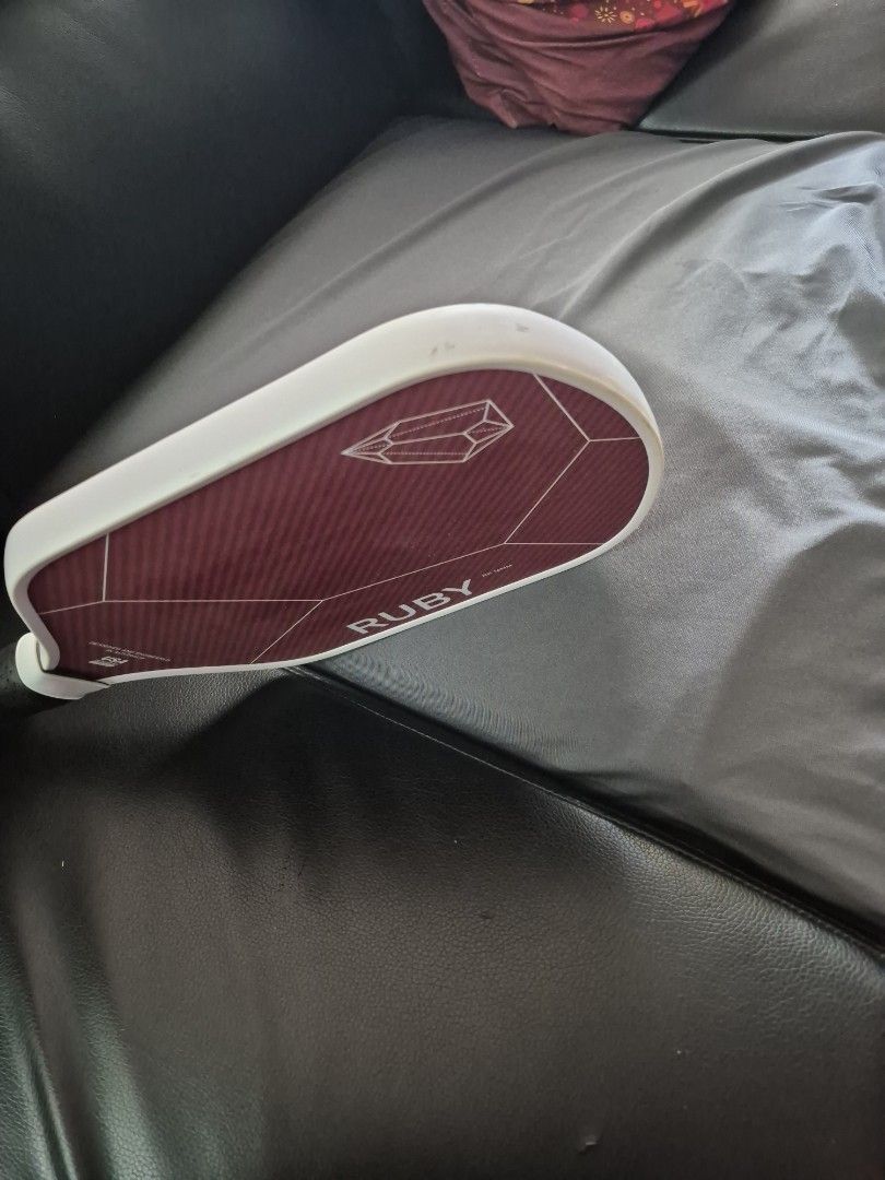 Ruby pickleball paddle (Category: Racket & Ball Sports) located in Singapore. Submitted by crazysuzy143 (Listing ID 1405404710, Image 3). Description: Ruby pickleball paddle. Designed & Engineered in Australia. USA pickleball approved. .