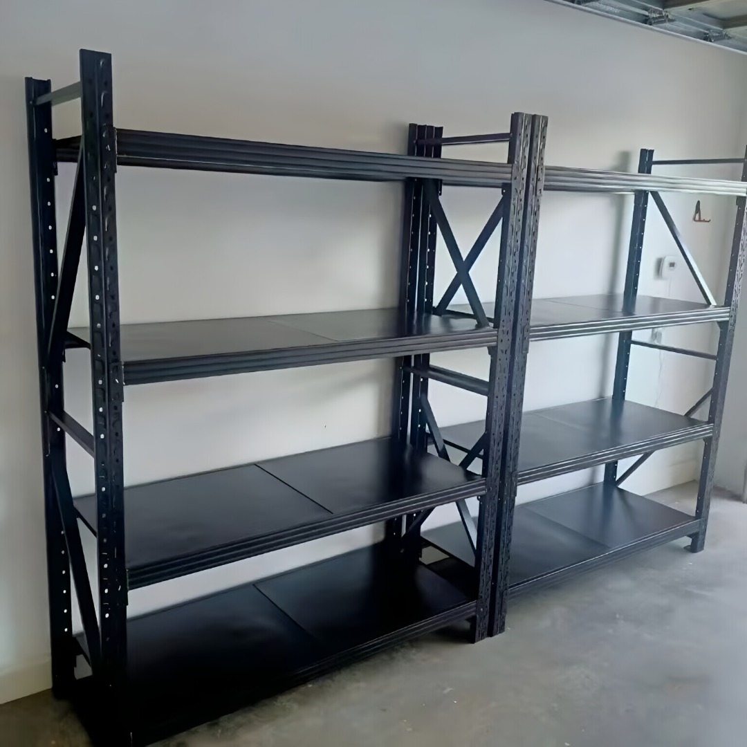 Small Warehouse Storage Racks - Medium-Duty 100-300kg Load, 4-Layer ...