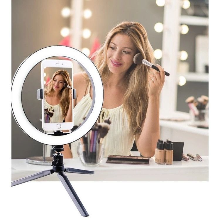 TNW Soft Light Ring Light (Category: Lighting & Studio Equipment) located in Caloocan City. Submitted by ms.lily0120 (Listing ID 1405371476, Image 1). Description: TNW ring light provides soft, 360-degree fill light for live streaming or video recording. It helps to eliminate harsh light and glare, ensuring a flattering look, especially on the skin. The ring light includes a phone holder for easy setup. Perfect for content creators and anyone loo