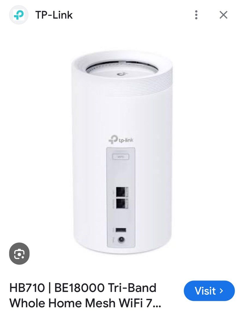 Tp Link Router Hb TP-Link HB710 BE18000 Tri-Band WiFi 7 Mesh Router, Computers & Tech ...