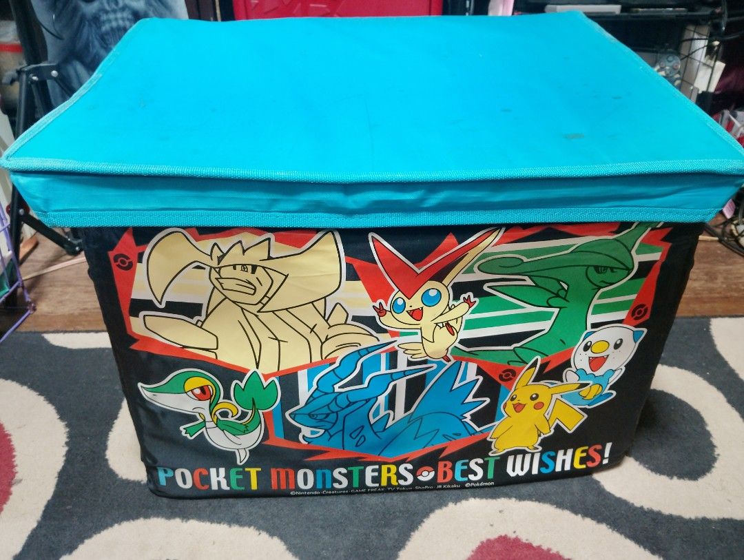 vintage Pokemon Storage Box big (Category: Storage Boxes & Baskets) located in Manila. Submitted by boyhet.thrift15 (Listing ID 1405402632, Image 1). Description: vintage pokemon folding storage box selling 1,500.