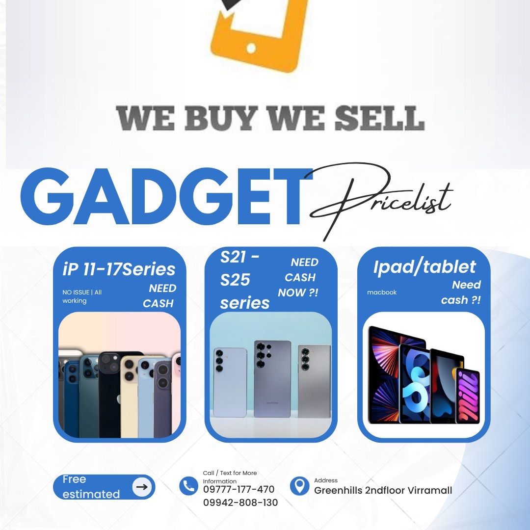 We buy and sell. (Category: Announcements) located in San Juan City. Submitted by javedsgadgetshop (Listing ID 1405396825, Image 1). Description: .