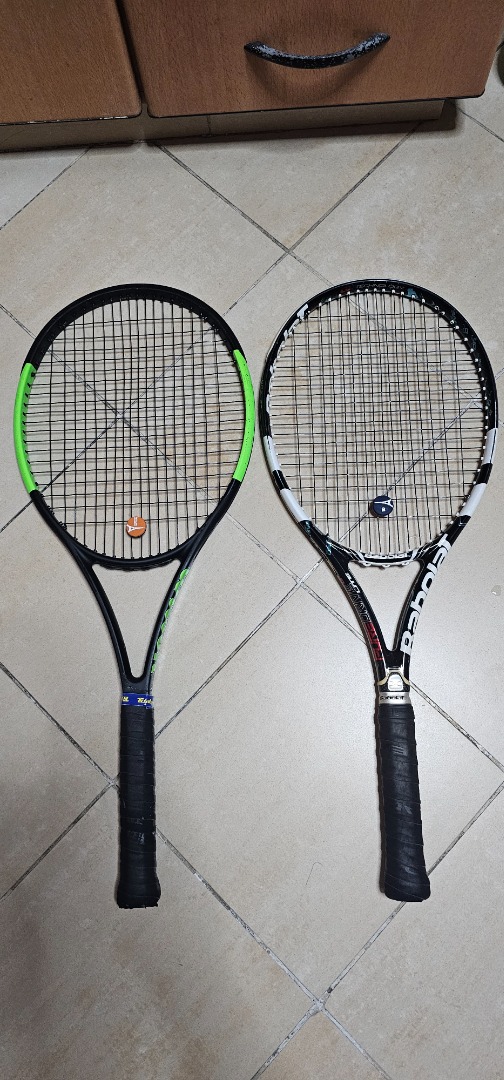 Wilson Blade and Babolat Pure Week Lite Tennis Rackets, Sports ...