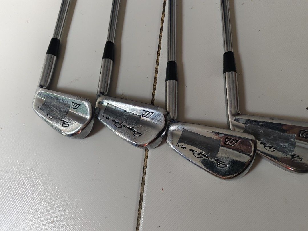 Wilson Staff Tour Blade Pro Golf Irons (Category: Golf) located in Manila. Submitted by babz30261 (Listing ID 1405400096, Image 2). Description: - Wilson Staff Tour Blade Pro golf irons - Silver finish - Black grips - Includes multiple irons.