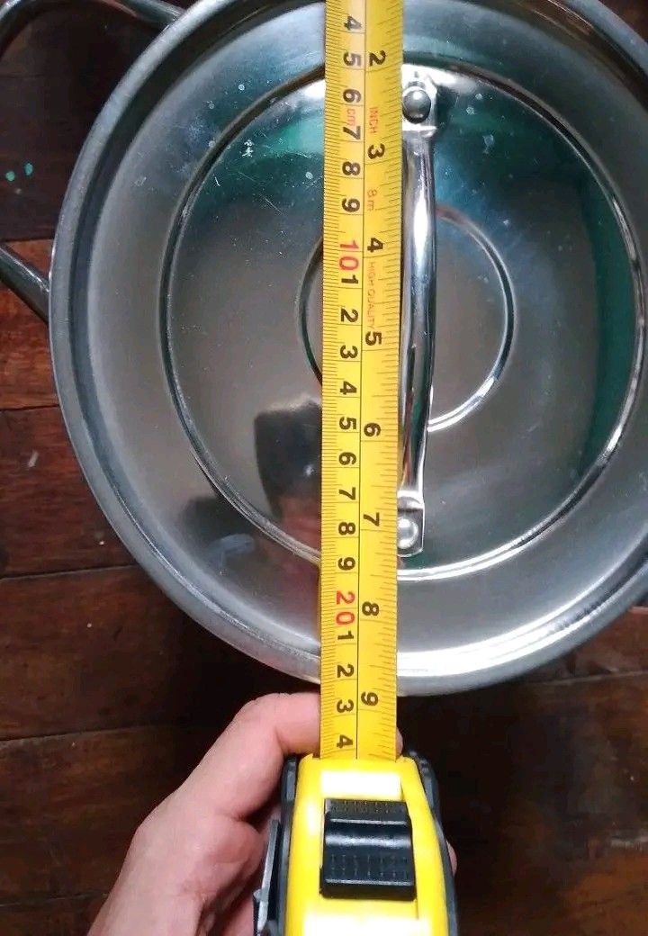 3 PCs Stainless Steel Pot with Lid (Category: Cookware & Accessories) located in Manila. Submitted by alex.lecaros (Listing ID 1405596008, Image 2). Description: - Stainless steel pot with lid - Approximately 20cm diameter - Approximately 20cm height - 5-liter capacity - Silver color - Lid with handle - Two side handles.