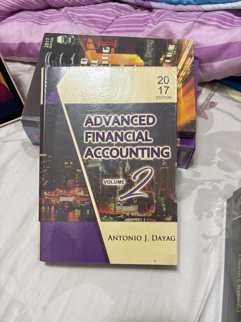 Advanced Financial Accounting Volume 2 - 2017 Edition (Category: Textbooks) located in Quezon City. Submitted by kadiigutie90713 (Listing ID 1405664012, Image 1). Description: PRICE NEGOTIABLE - Advanced Financial Accounting Volume 2 by Antonio J. Dayag (2017 Edition) - Focuses on business combinations and statutory consolidation. - Includes detailed examples and illustrations..