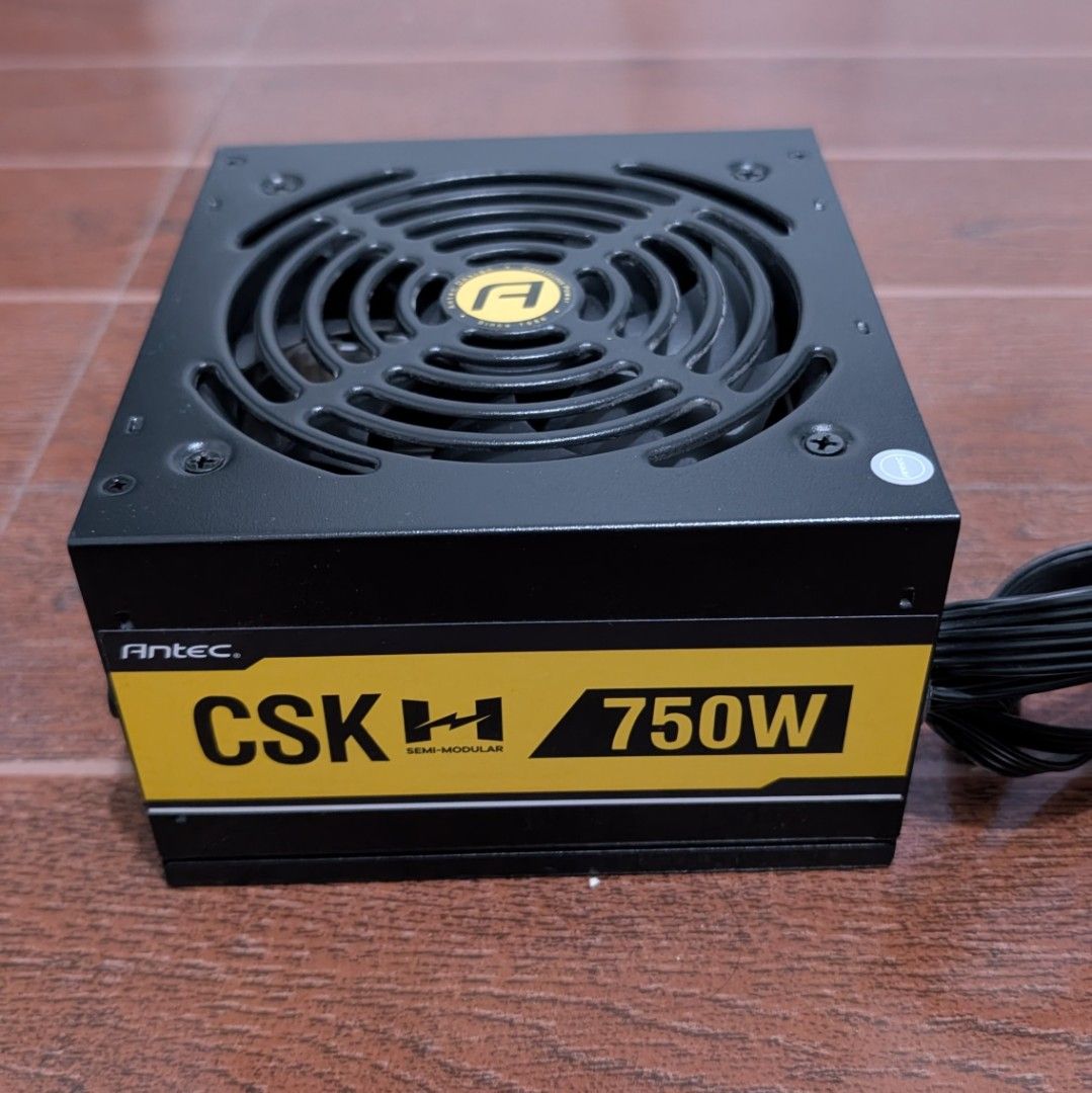 Antec CSK750H 750W 80 PLUS Bronze PSU (Category: Computer Parts) located in Angeles City. Submitted by camilleton (Listing ID 1405535409, Image 1). Description: - Semi modular - Includes: PSU, modular cables, power cable, screws, and box RFS: Upgraded my PSU 📍Can do meet-up in Angeles City, Pampanga or Floridablanca, Pampanga.