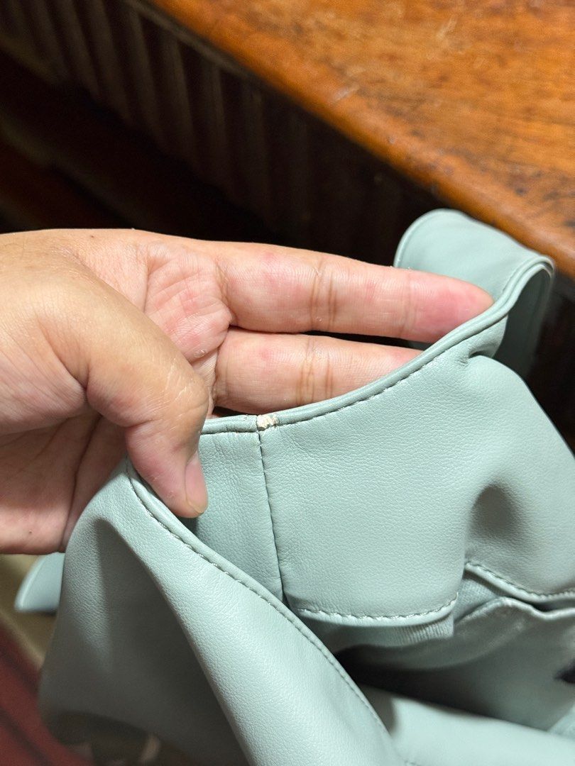 A.P.C. Small Ninon Tote Bag BLEU GRIS (Category: Tote Bags) located in Quezon City. Submitted by yth.ph (Listing ID 1405685318, Image 3). Description: Comes with original tag & plastic RFS: I prefer the large With flaws as seen in the picture but not entirely noticeable Original, money back if proven fake.