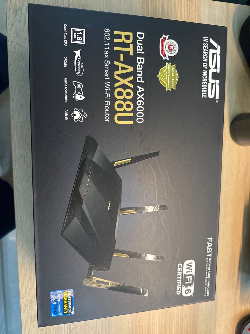 ASUS RT-AX88U AX6000 Dual Band Wi-Fi 6 Router, Computers & Tech, Parts ...