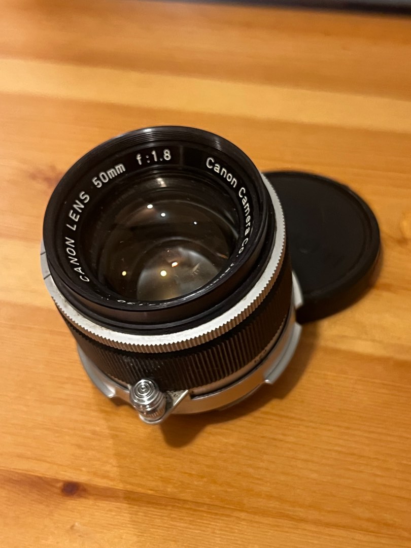 Canon 50mm f/1.8 LTM lens 送M Mount adapter , 攝影器材, 鏡頭及裝備 - Carousell