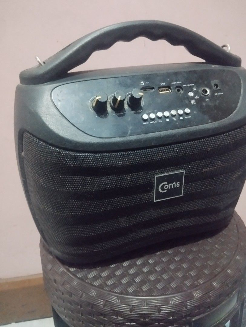 COMS BT SPEAKER AMP (Category: Soundbars, Speakers & Amplifiers) located in Manila. Submitted by havs5555 (Listing ID 1405682447, Image 3). Description: COMS BT AMP (Bluetooth Amplifier Board/Kit) Function: 2.1 Channel Amplifier (Stereo L/R + Subwoofer Output). Power: DIY Amplifier Board (Requires external DC power supply, typically 12V-24V). Output: Max 20W + 20W + 40W (Stereo + Subwoofer, varies by power supply). Inputs: Bluetooth Wireless Stre