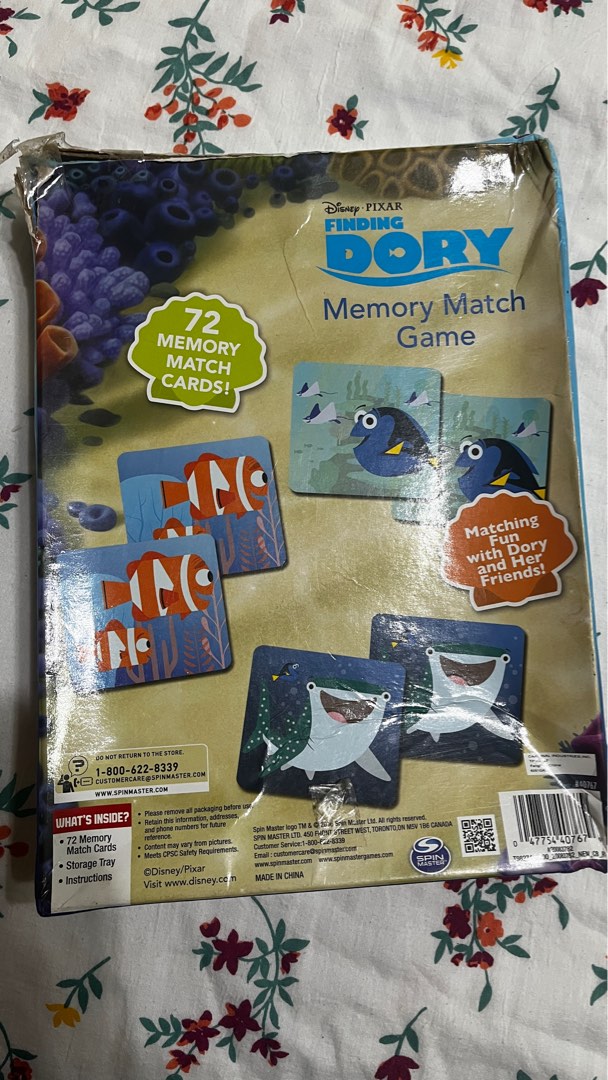Disney Pixar Finding Dory Memory Match Game, Hobbies & Toys, Toys ...