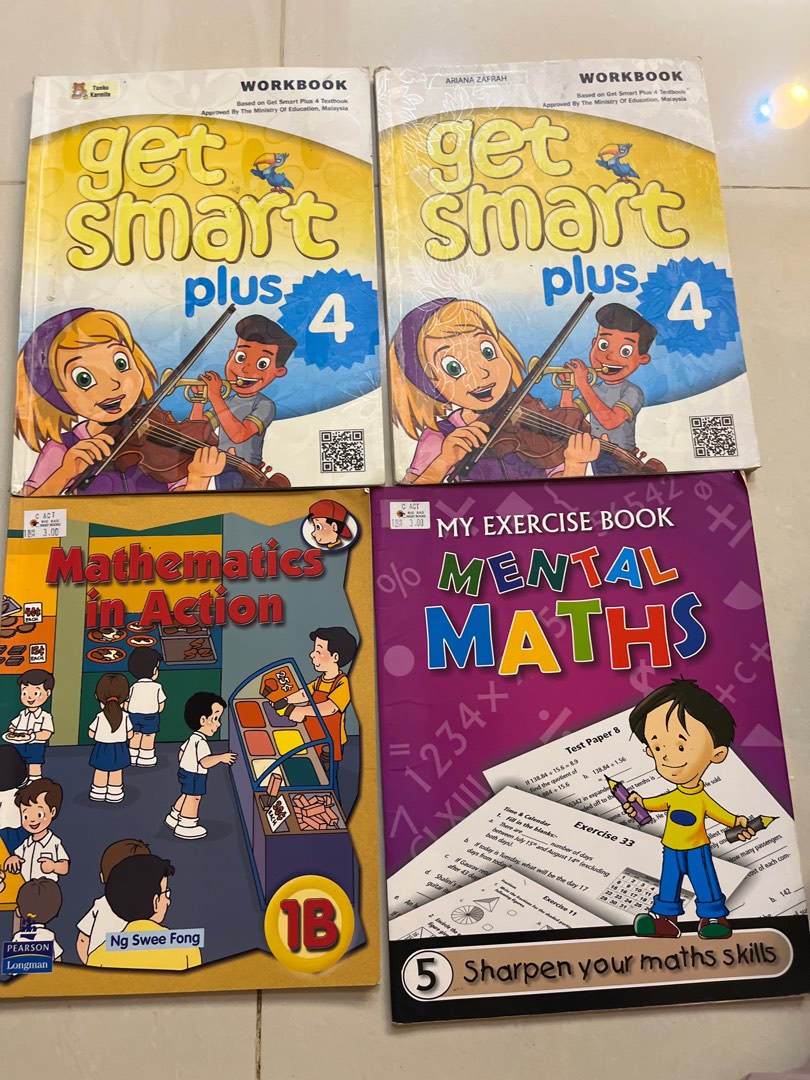 Get Smart Plus 4 Workbook, Mathematics in Action 1B, Mental Maths 5 ...