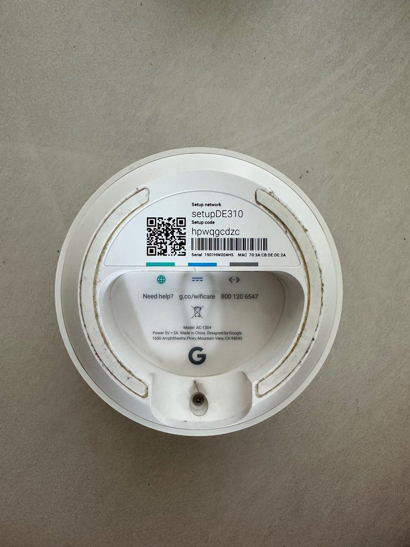 Google Mesh Label Google Wifi Mesh Router - AC-1304 & H2D, Computers & Tech, Parts ...