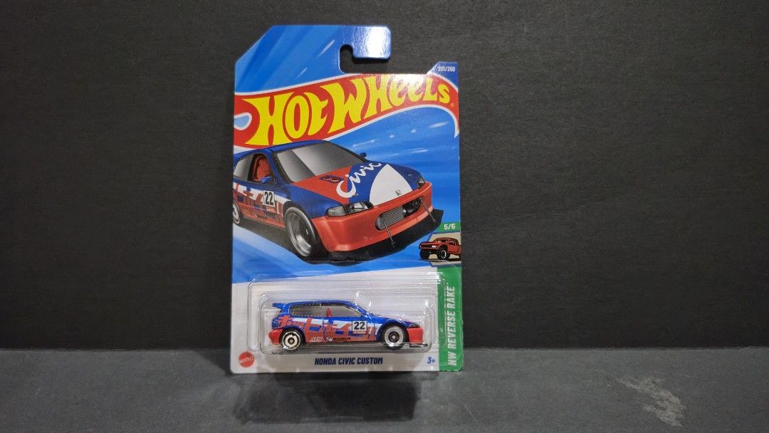 Honda Civic Custom (Hot Wheels #201) Blue (Category: Vehicle & Diecast Models) located in Quezon City. Submitted by r00097 (Listing ID 1405583529, Image 2). Description: .