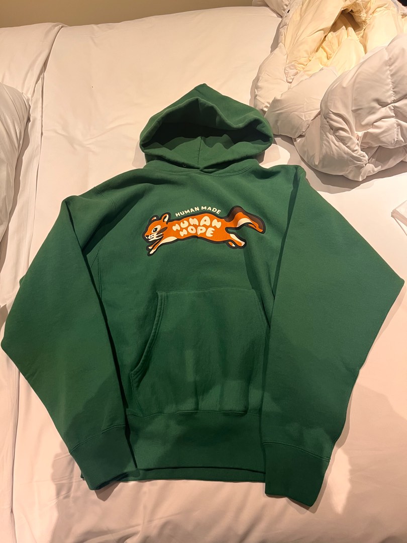 Human Made x Jhope Human hope hoodie - Green(authentic), Men's