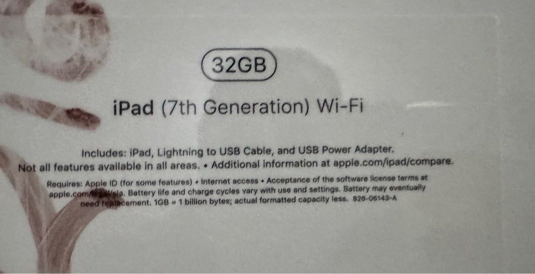 iPad (7th Gen) Wi-Fi BRAND NEW, SEALED (Category: iPad) located in Rizal. Submitted by missbebang (Listing ID 1405545713, Image 2). Description: iPad 7th Gen 32GB Price is slightly negotiable Reason for selling: Not needed, nadoble ng bili Padala from the US.