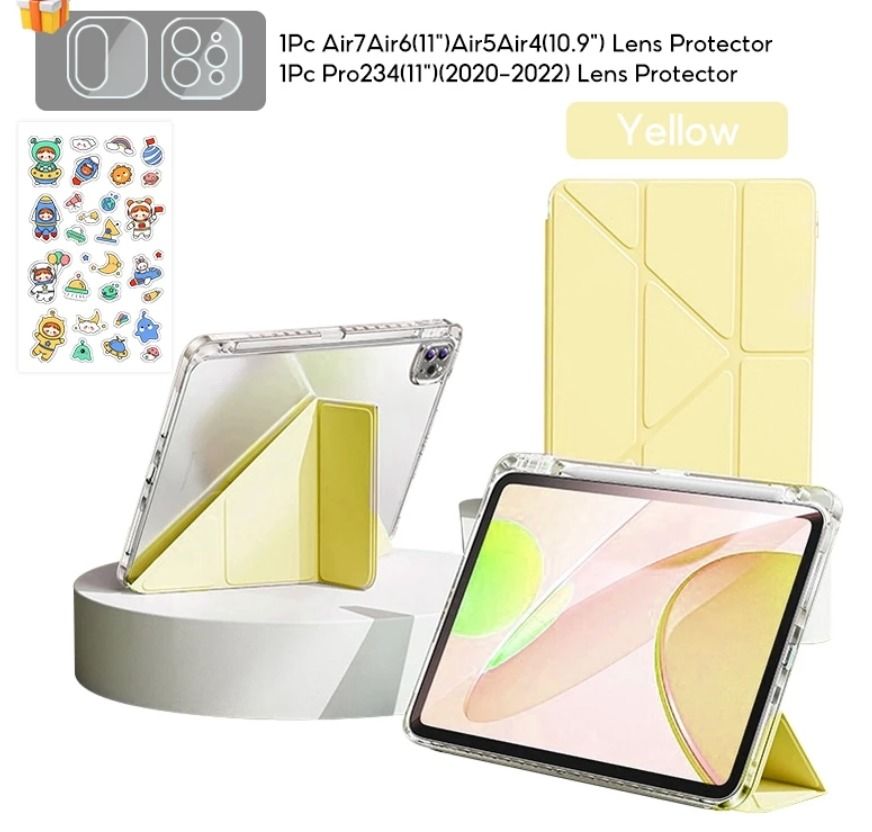 iPad Case with Built-in Pencil Holder (Category: Cases & Sleeves) located in Manila. Submitted by sellespreloved (Listing ID 1405576006, Image 1). Description: I just bought it sa orange app so it's never been used Available in yellow Compatible for 7th, 8th, 9th Gen iPad (10.2") RFS: chose the wrong case .